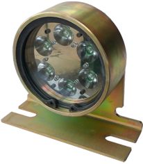 6 LED Head Light White/Red 12-40VDC Fixed Mount